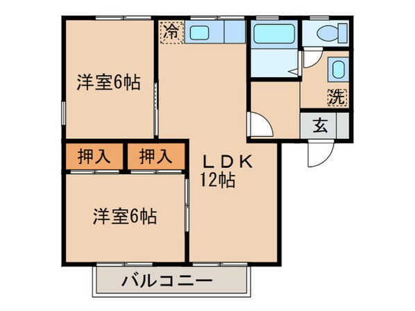 セジュ－ルＷＡＤＡの物件間取画像